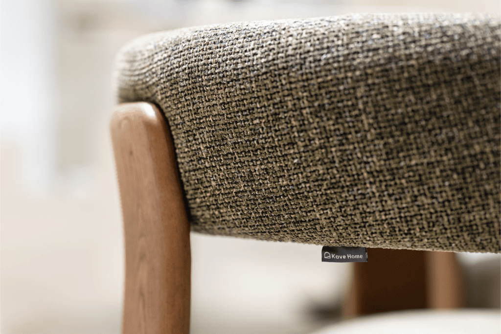 Luxury furniture detail with soft textures and warm editorial lighting.