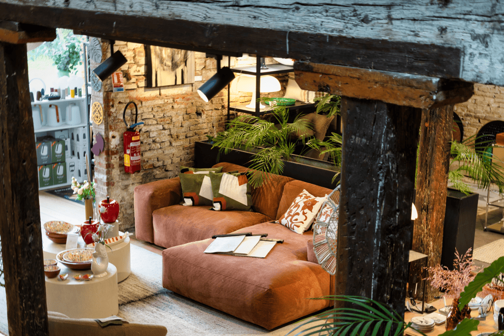 Warm editorial interior photography with luxury lifestyle atmosphere.
